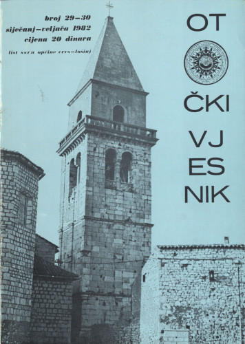 Otočki vjesnik, br. 29-30 .God.4, br. 29-30 (1982) : list SSRN općine Cres-Lošinj