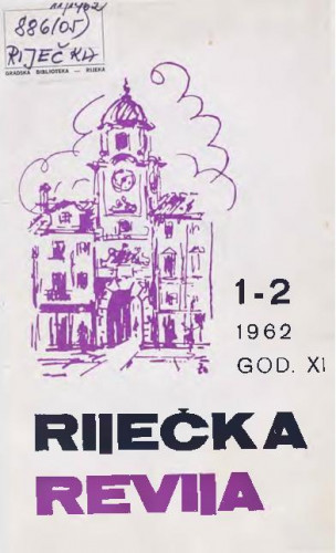 God. 11 (1962), br. 1-2 : Riječka revija