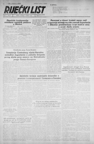God. 1 (1947), br. 8 : Riječki list