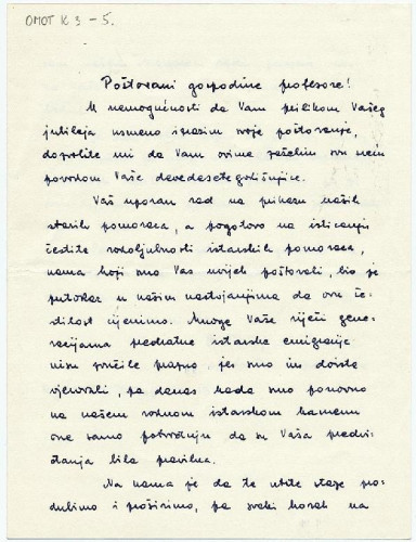 Čestitka Radojice Barbalića