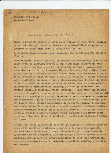Biografija Andre Mohorovičića