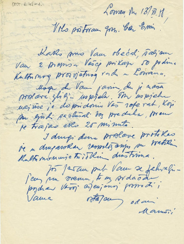 Pismo Ivana Marušića