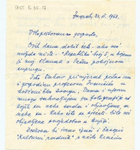 Pismo Ante Rojnića