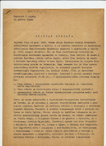 Biografija Stjepana Gunjače