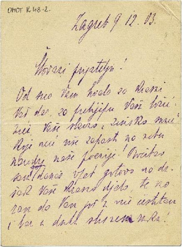 Pismo Stjepana Miletića