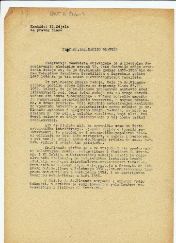 Biografija Danila Blanuše