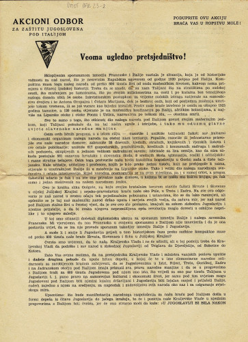 Akcioni odbor za zaštitu Jugoslavena pod Italijom
