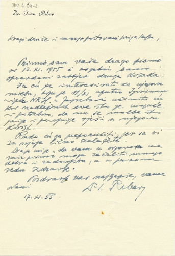 Pismo Ivana Ribara