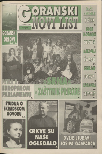 1997, br. 18 : Goranski Novi list