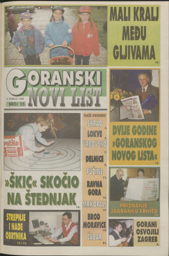 1998, br. 25 : Goranski Novi list