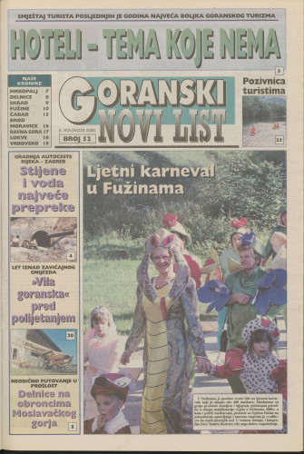 2000, br. 52 : Goranski Novi list