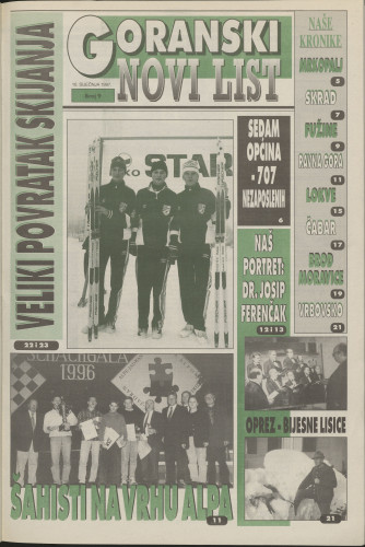 1997, br. 9 : Goranski Novi list