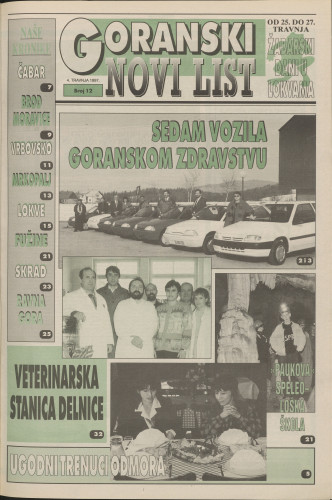 1997, br. 12 : Goranski Novi list