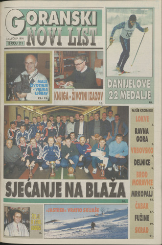 1998, br. 21 : Goranski Novi list