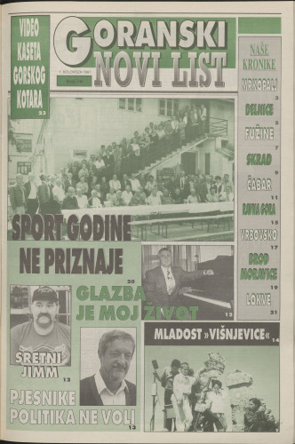 1997, br. 16 : Goranski Novi list