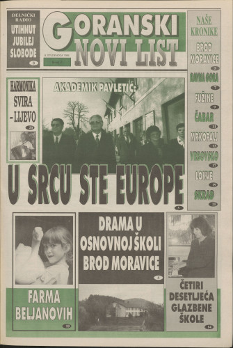 1996, br. 7 : Goranski Novi list