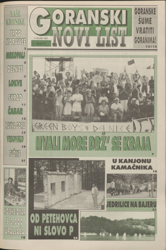 1997, br. 17 : Goranski Novi list