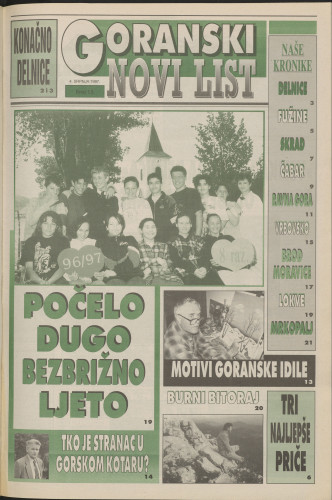 1997, br. 15 : Goranski Novi list