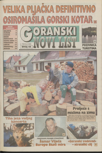 2000, br. 48 : Goranski Novi list
