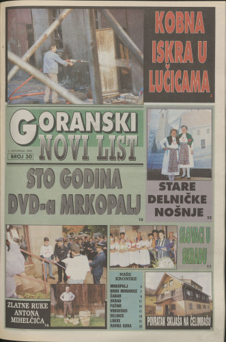 1998, br. 30 : Goranski Novi list