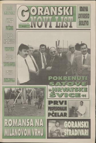 1996, br. 4 : Goranski Novi list