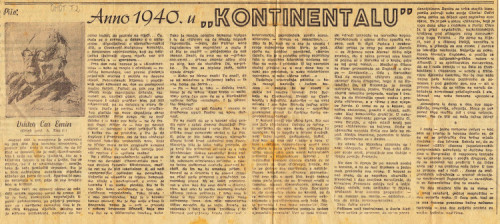 "Anno 1940. u 'Kontinentalu'" / Car Emin, Viktor